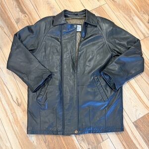 Men's Black Leather Jacket